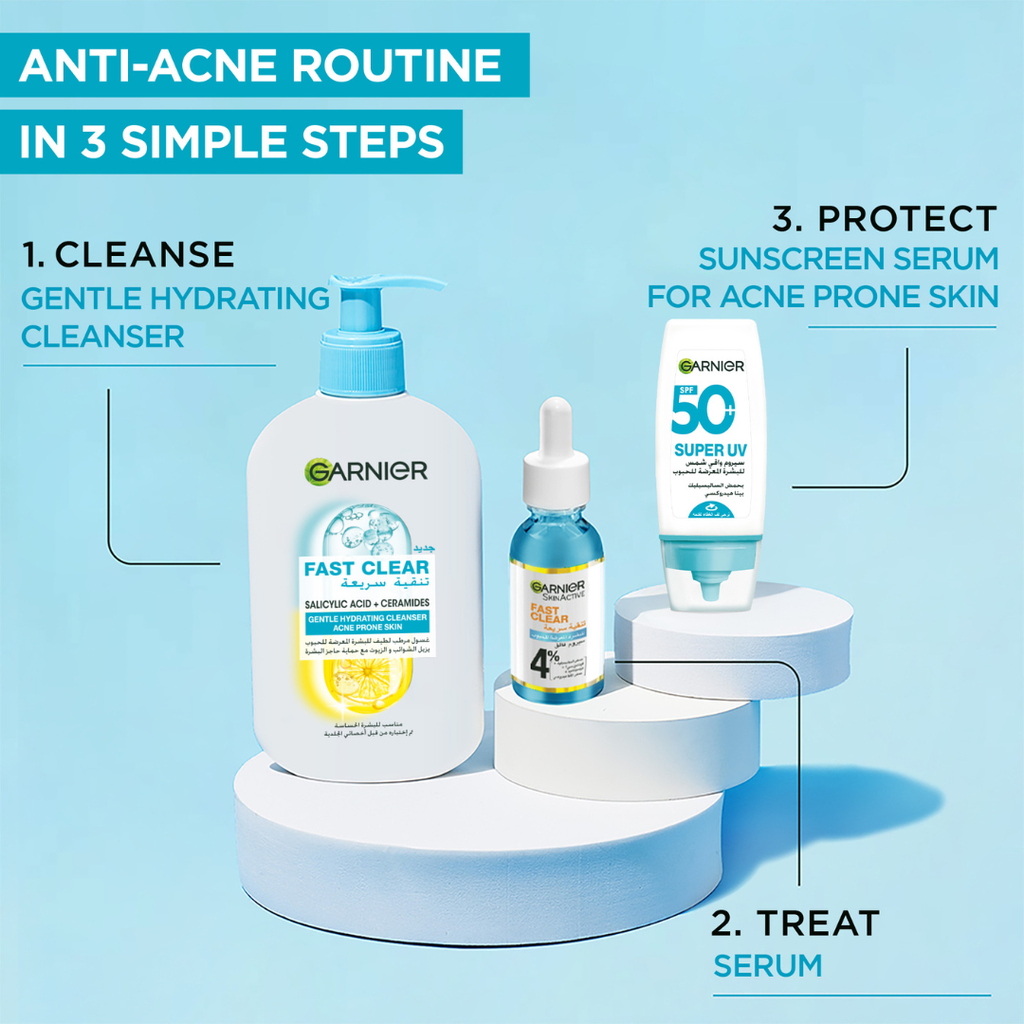THERANGEGarnierFastClearGentleCleanserHydratingFaceWashforAcneProneSkin250ml.png