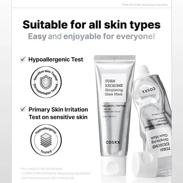 PDRN-EXOSOME-Skinplaning-Glaze-Mask-COSRX-5.webp
